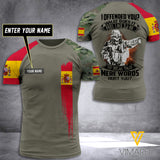 Customized Spanish Soldier 3D Printed Combat Shirt EZQ110621