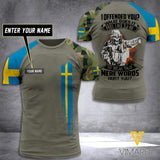Customized Swedish Soldier 3D Printed Combat Shirt EZQ110621