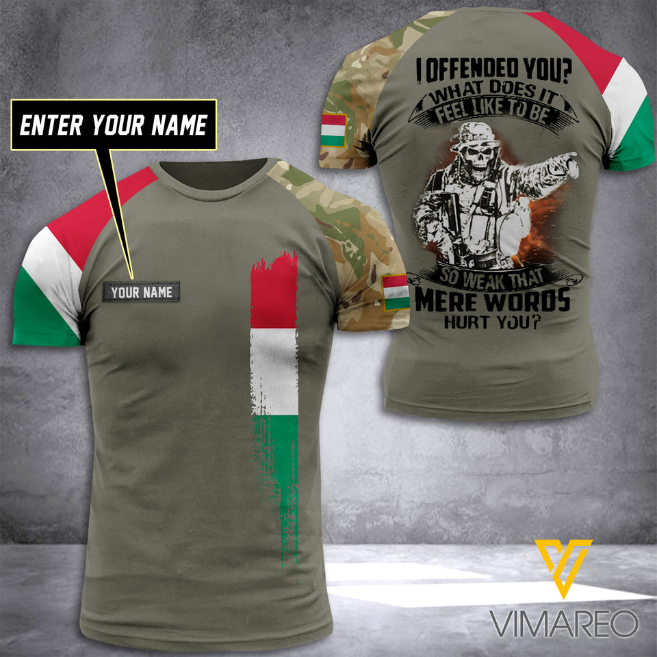 Customized Hungarian Soldier 3D Printed Combat Shirt EZQ150621