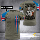 Customized Iceland Soldier 3D Printed Combat Shirt EZQ150621