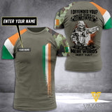 Customized Ireland Soldier 3D Printed Combat Shirt EZQ140621