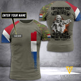 Customized Netherland Soldier 3D Printed Combat Shirt EZQ150621
