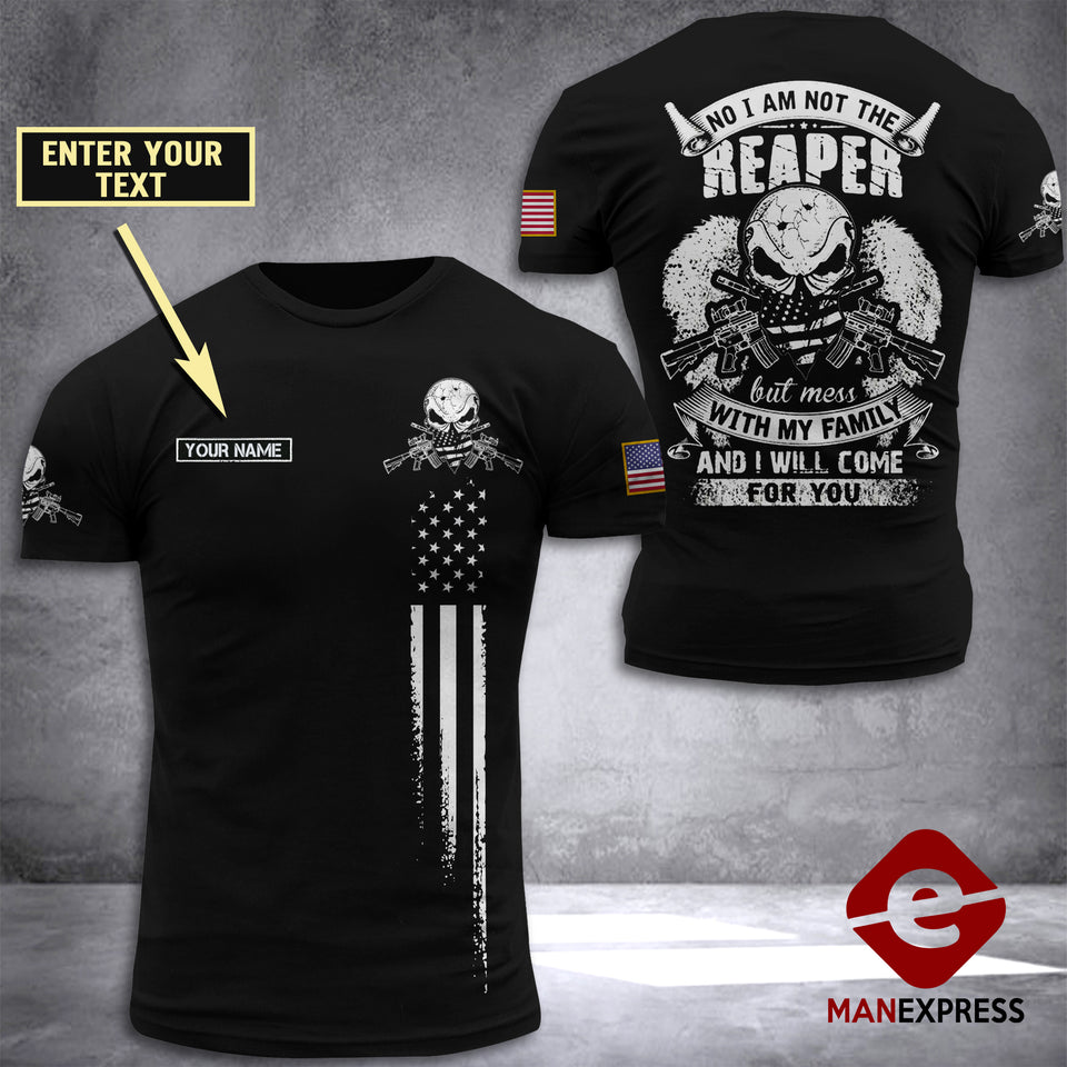 Customized US Reaper 3D Printed Combat Shirt EZQ030621