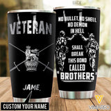 Customized British Veteran Tumbler Cup EZQ030721