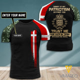 Customized Denmark Soldier 3D Printed Combat Shirt EZLN0607