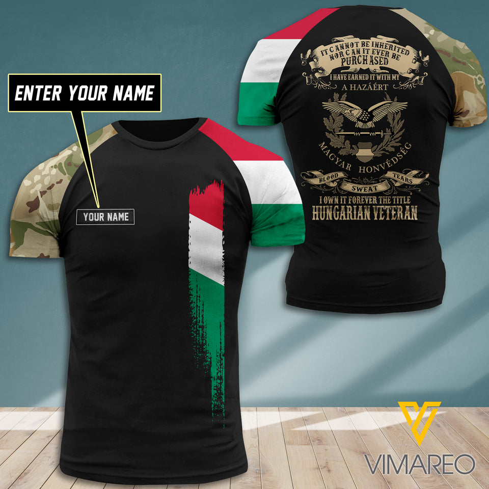 Customized Hungarian Soldier 3D Printed Shirt EZT0407