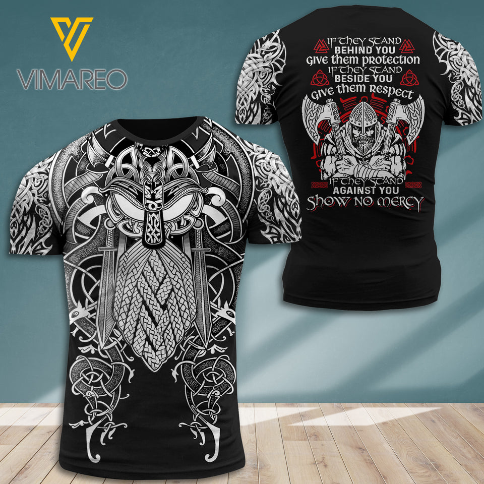 Viking No Mercy 3D Printed Combat Shirt EZT160621