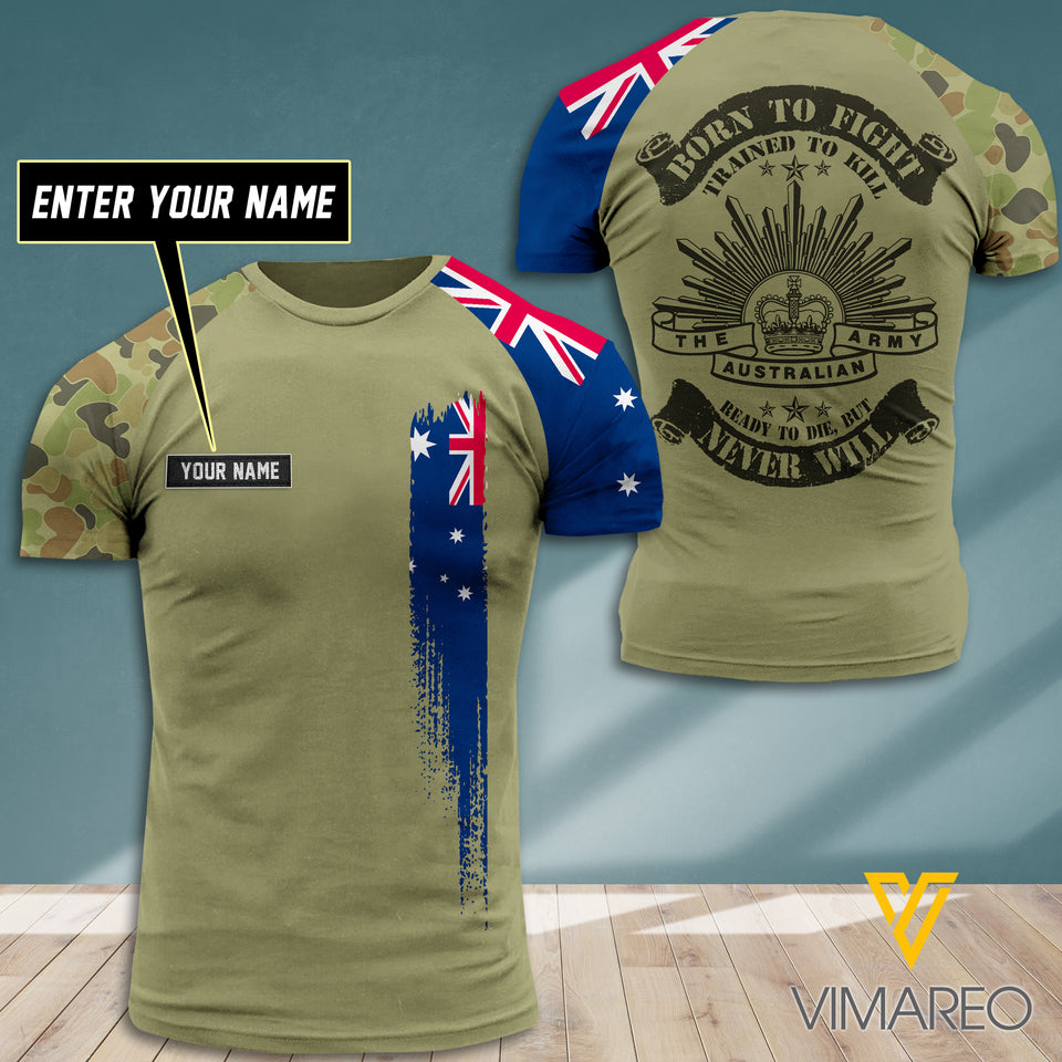 Customized Australian Soldier 3D Printed Combat Shirt EZT1207