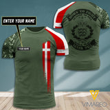 Customized Denmark Soldier 3D Printed Combat Shirt EZT1207