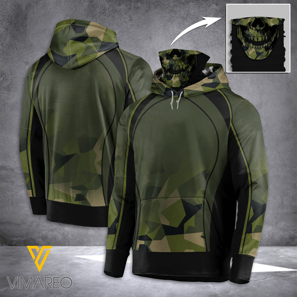 Swedish army Mask Hoodie 3d printed dh