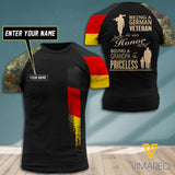 Customized German Veteran 3D Printed Shirt EZT0607