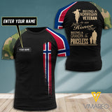 Customized Norway Veteran 3D Printed Shirt EZT0607