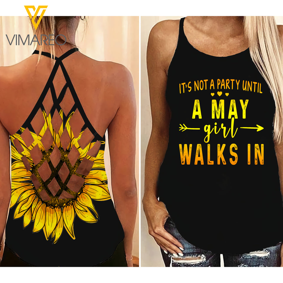May Criss-Cross Open Back Camisole Tank Top Vm1203 2