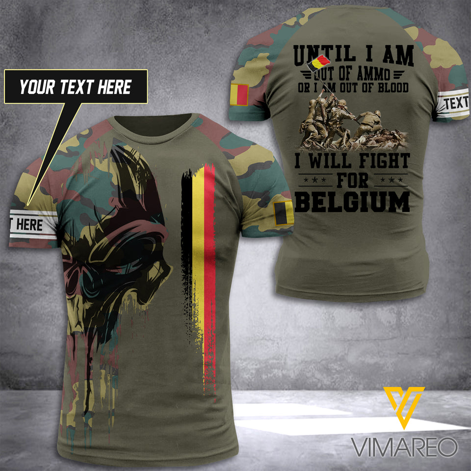 Customized Belgian Soldier 3D Printed Combat Shirt EZHQ060521
