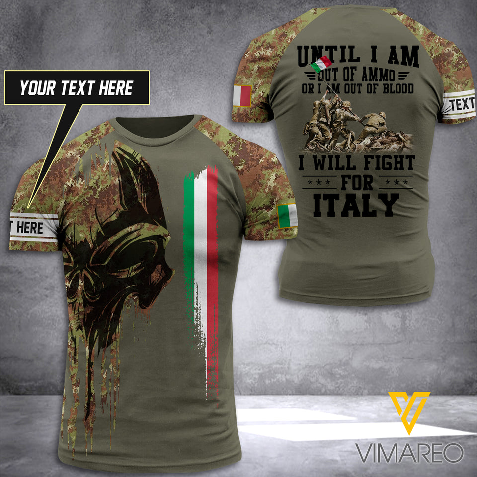 Customized Italian Soldier 3D Printed Combat Shirt EZHQ060521