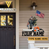 Personalized Arborist Cut Metal Sign SEP-HQ27