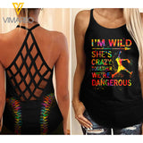 Softball Criss-Cross Open Back Camisole Tank Top 2 style APR-HQ15 DA
