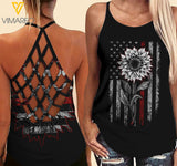 VMMH FIREFIGHTER Criss-Cross Open Back Camisole Tank Top MAR-HQ11