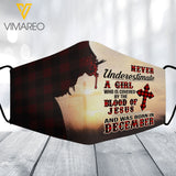 Never Underestimate A Girl Was Born In December Normal Mask SEP-HQ09