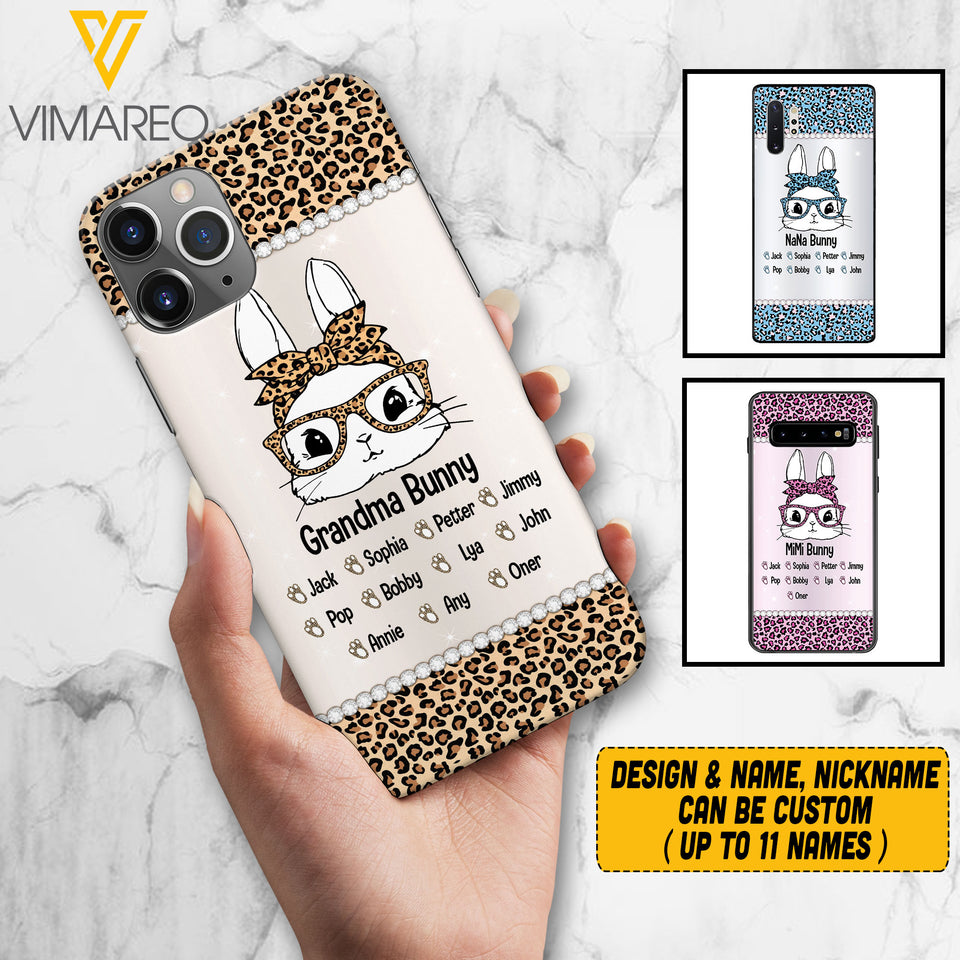 Personalize Grandma Bunny Phonecase Mother's day gifts