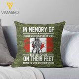 CANADIAN SOLDIER PILLOW PRINTED DEC-HQ04