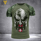 DENMARK CAMO TSHIRT 3D PRINTED JUE-HQ15