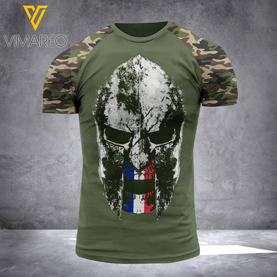 FRANCE CAMO TSHIRT 3D PRINTED JUE-HQ15