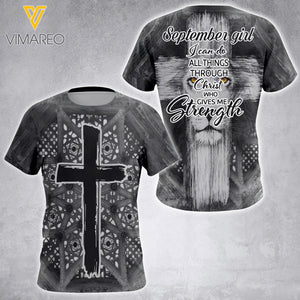 SEPTEMBER GIRL TSHIRT 3D PRINTED AUG-HQ19