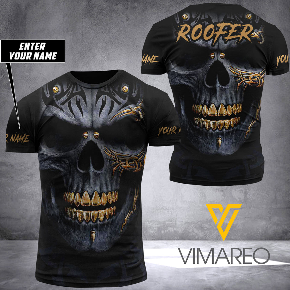 PERSONALIZED ROOFER TSHIRT 3D PRINTED SEP-HQ28