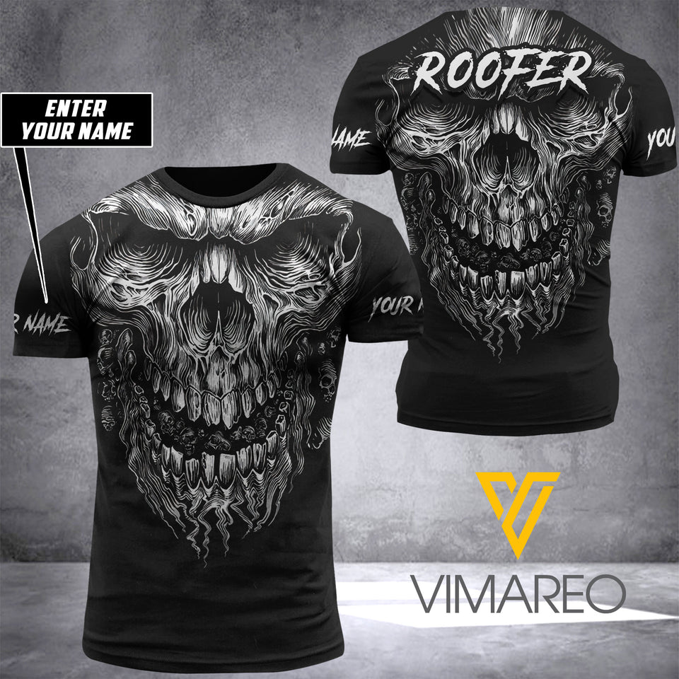 PERSONALIZED ROOFER TSHIRT 3D PRINTED SEP-HQ28