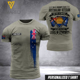 PERSONALIZED AUSTRALIAN ARMY TSHIRT 3D PRINTED MAY-QH18