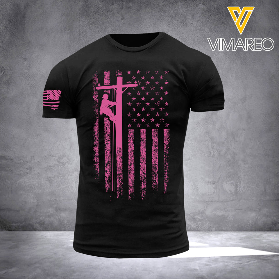 LINEMAN TSHIRT PRINTED SEP-HQ08