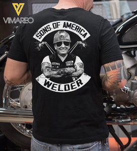 Sons Of America - Welder TSHIRT 3D PRINTED AUG-HQ18