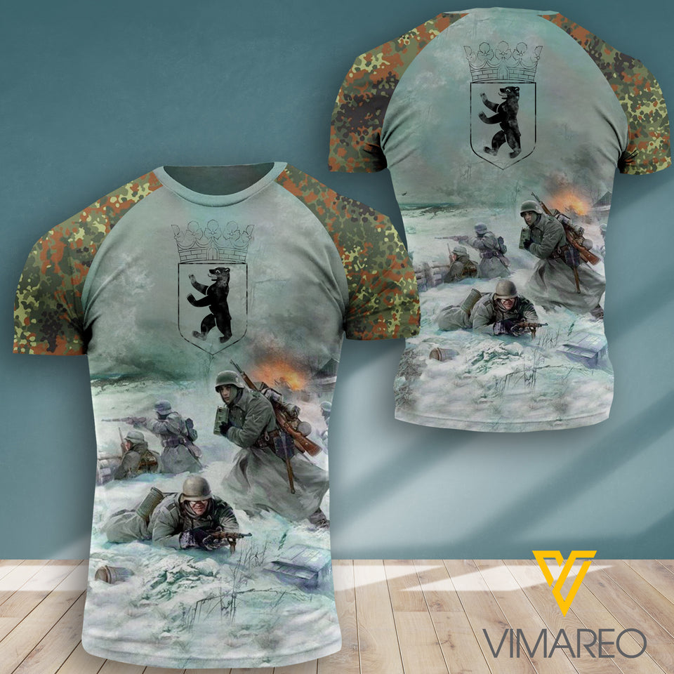 Berlin Soldier CAMO TSHIRT 3D PRINTED