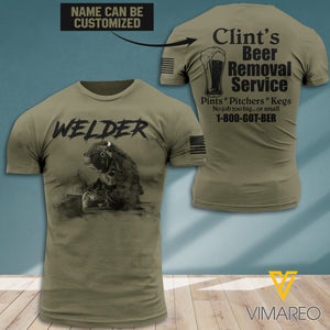 Personalized Welder TSHIRT 3D PRINTED AUG-DT20
