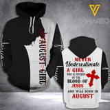 AUGUST GIRL HOODIE 3D PRINTED JUL-DT30