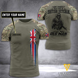 PERSONALIZED BRITISH ARMY TSHIRT 3D PRINTED APR-DT10