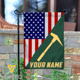 Personalized Roofer Family Garden Flag OCT-LN04