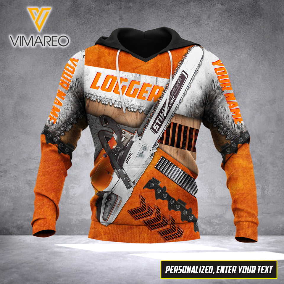 PERSONALIZED LOGGER HOODIE 3D PRINTED OCT-MQ01