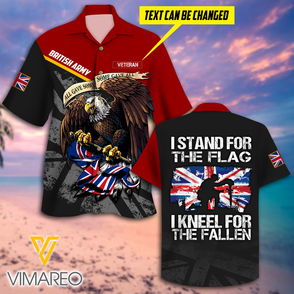 British Army 3D Printed Mens Shirt JUL-DT12