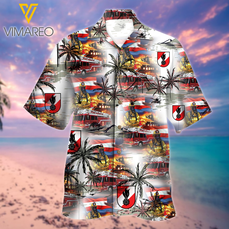 Austrian Firefighter 3D Printed Mens Shirt JUL-HQ12