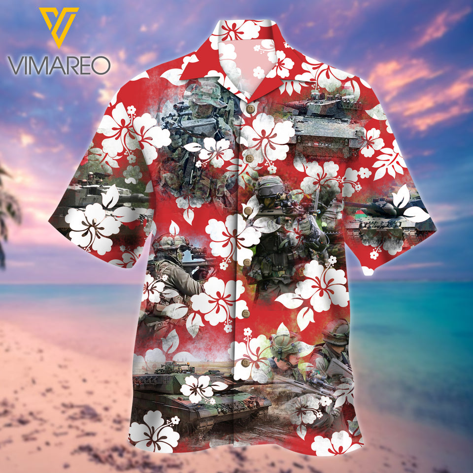 Austrian Soldier 3D Printed Mens Shirt JUL-DT13