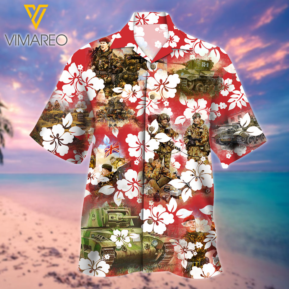 British Soldier 3D Printed Mens Shirt JUL-DT13
