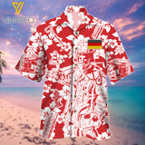 German Firefighter 3D Printed Mens Shirt JUL-LN13