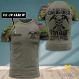 Gepersonaliseerd Ik ben een Dakdekker Geen Tovenaar Camo T-SHIRT 3D Printed JUL-DT13