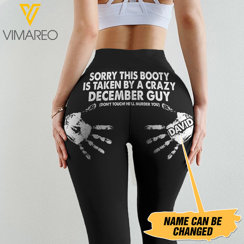 Personalized Taken By A Crazy December Guy Legging DEC-DT27