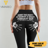 Personalized Taken By A Crazy February Guy Legging DEC-DT27