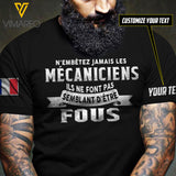 Personalized France Mécanicien TSHIRT 3D PRINTED AUG-DT27 DJD
