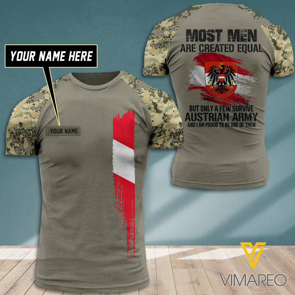 PERSONALIZED AUSTRIAN ARMY TSHIRT 3D PRINTED JUL-DT14