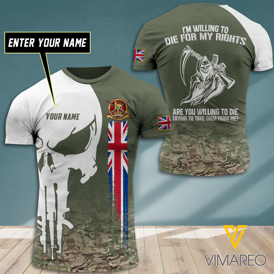 Customized British Soldier 3D Printed Combat Shirt MT050721